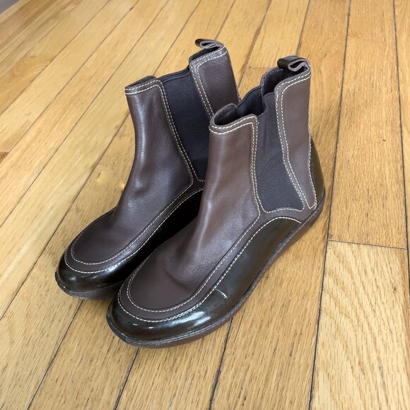 COLE HAAN Nike Air Series Waterproof Chelsea Boots, Leather, Size 7B - Picture 1 of 9